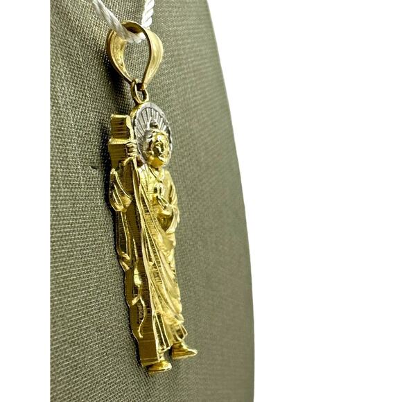 14K Two-Tone St. Judas Pendant (16136) - Picture 3 of 5